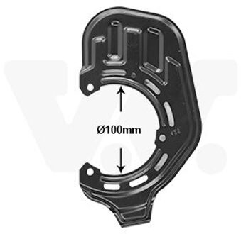 Dekplaat, remschijf 3781371