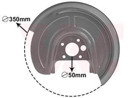 Dekplaat, remschijf 5892373
