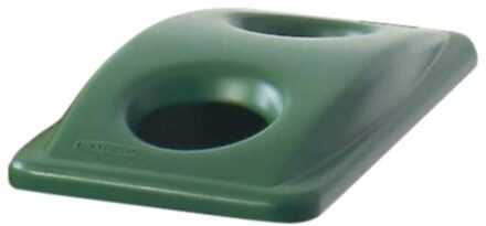 deksel voor afvalcontainer Slim Jim, voor flessen en groen afval, groen