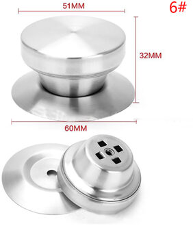 Deksel Voor Kookgerei Pot Steelpan Ketel Deksel Pannen Steelpan Ketel Deksel Vervanging Knoppen Cover Holding Handgrepen Pan Deel Oranje