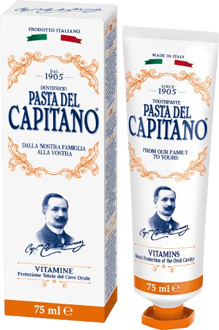 del Capitano 1905 ACE  - Tandpasta - Met A-C-E vitaminecomplex, zonder parabenen, voor bescherming van tanden en tandvlees, met munt-smaak