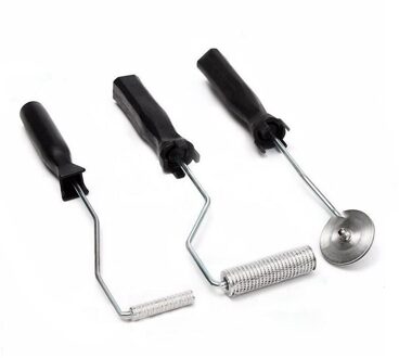 Delaman Bubble Paddle Tool 3Pcs bubble buster rollen haren/paddle/nobby/hoek roll voor glasvezel lamineren