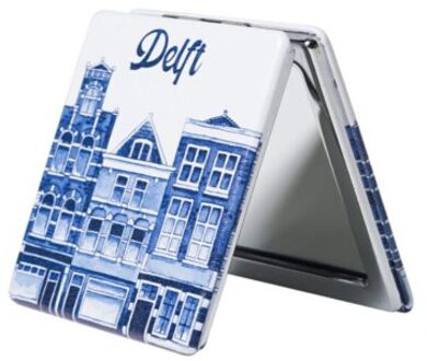 delfts blauw spiegeldoosje - delft