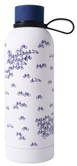 delfts blauw waterfles - de blauwe fiets