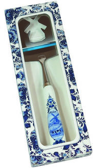 Delfts blauwe kaaschaaf (Molen)