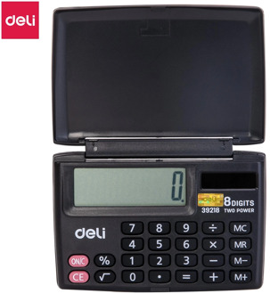 DELI 39218 Mini Calculator portable office personal use Pocket calculators handed 8 digit electornic school office accesories