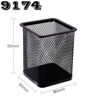 Deli 908 Metalen Potlood Stands Mesh Penhouder Desktop Briefpapier Metalen Pen Stand 9174