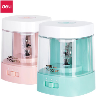 DELI H500 Automatic Pencil Sharpener Knife With Extra Blade For 6-8mm Pencils Office School Supplies Electric Switch Sharpeners