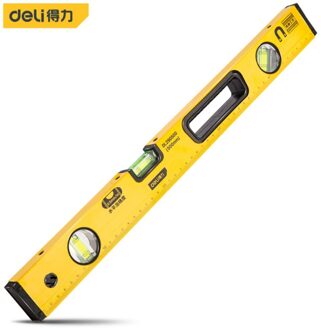 Deli Horizontale Liniaal Aluminium Multi-Angle Horizontale Meten Heerser Niveau Instrument Hoge Intensiteit Magnetische DL291000 500MM