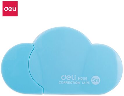 Deli Mini Kawaii Cartoon Fancy Kleur Cloud Vorm Correctie Tape Creatieve Materiaal Voor Kinderen School Aanbod EH20501 Blauw