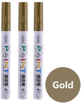 Deli Permanente Marker Witte Verf Marker Pennen Diverse Kleuren Markers Briefpapier School & Kantoorbenodigdheden Cd Hout Rock Band Mark goud