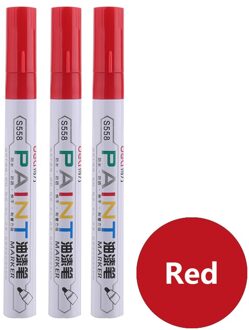 Deli Permanente Marker Witte Verf Marker Pennen Diverse Kleuren Markers Briefpapier School & Kantoorbenodigdheden Cd Hout Rock Band Mark Rood