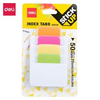 Deli Planner Stickers Index Tabs Vlag Bookmark Sticky Notes Papier Tabs Briefpapier Schoolbenodigdheden Index Divider
