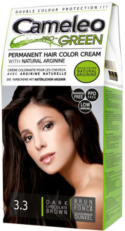 Delia Cosmetics Cameleo Pro Green 3.3 donker chocolade bruin haarkleuring