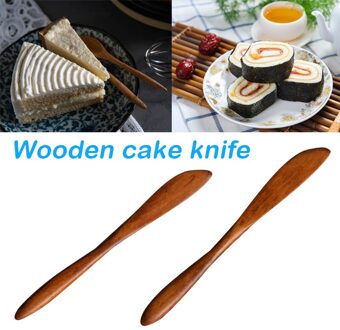 Delicate Natuurlijke Houten Butters Lepel Eenvoudige Cake Lepel Servies Kaas Spreader Handwerk Keuken K9Store