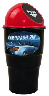 Delicate Praktische Auto Vuilnis Opslag Kan Voertuig Trash Dust Houder Bin Universele Auto Styling Interieur Accessoires Rood