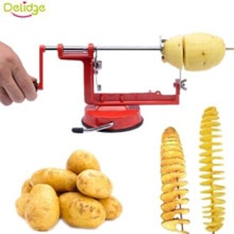 Delidge 1 Pc Handleiding Draaien Aardappel Snijmachine Roestvrij Metalen Zoete Aardappelen Twisted Tornado Aardappel Slice Cutter Diy Keuken Gereedschap