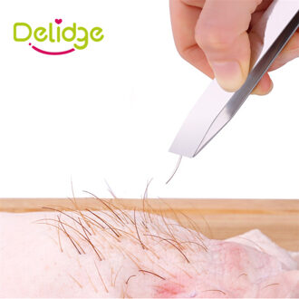 Delidge 1 Pc Keuken Roestvrij Staal Visgraten Epileren Tweezer Accessoire Eend Varken Haar Trekken Clip Verwijderen Tang Pincer Tang