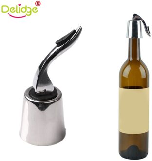Delidge 1 st Wijnfles Stop Vacuüm Flessenstop Rvs Thuis Bar Wijn Collectie Rode Wijn Champagne Fles