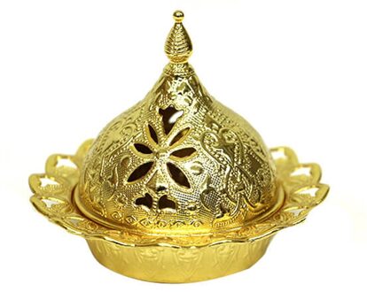 Delight En Suiker Kom Grote Kleine Size Goud Zilver Turkse Decoratieve Authentieke Middeleeuwse Stijl Bruiloft Thuis goud (groot Size)