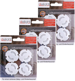 Delight Stopcontactbeveiliging - 36x - wit - stopcontactbeschermers kinderbeveiliging - Stopcontactbeveiliging