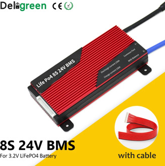 Deligreen BMS 18650 8S 80A 100A 150A 200A 24V BMS with balancing for E-bike LiFePO4 battery pack
