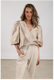 Delilah blouse strass nkf02002 Goud - M