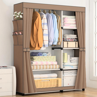 Delivery normal DIY Non-woven fold Portable Storage furniture When the quarter wardrobe Cabinet bedroom furniture wardrobe
