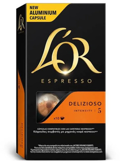 DELIZIOSO L 'or, 10 compatible NESPRESSO aluminium capsules