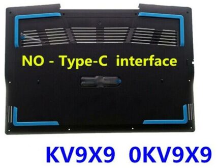 Dell 15 G3 3590 Top Case Bottom Base Cover Case 0KV9X9 Zwart - small