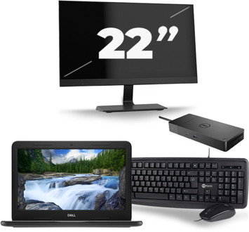 Dell Latitude 3300 - Intel Core i3-7e Generatie - 13 inch - 8GB RAM - 256GB SSD - Windows 11 + 1x 22 inch Monitor