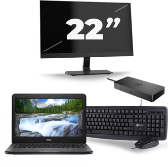 Dell Latitude 3310 - Intel Core i3-8e Generatie - 13 inch - 8GB RAM - 256GB SSD - Windows 11 + 1x 22 inch Monitor - small