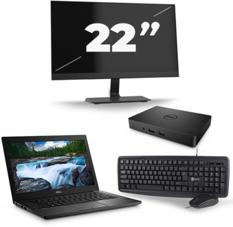 Dell Latitude 3400 - Intel Core i3-8e Generatie - 14 inch - 8GB RAM - 256GB SSD - Windows 11 + 1x 22 inch Monitor