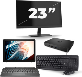 Dell Latitude 5285 - Intel Core i5-7e Generatie - 12 inch - 8GB RAM - 256GB SSD - Windows 11 + 1x 23 inch Monitor