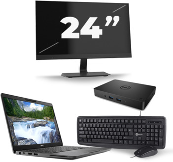 Dell Latitude 5300 - Intel Core i5-8e Generatie - 13 inch - 16GB RAM - 256GB SSD - Windows 11 + 1x 24 inch Monitor