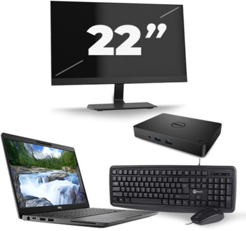 Dell Latitude 5300 - Intel Core i7-8e Generatie - 13 inch - 16GB RAM - 256GB SSD - Windows 11 + 1x 22 inch Monitor