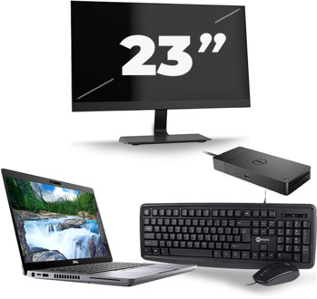 Dell Latitude 5410 - Intel Core i7-10e Generatie - 14 inch - 16GB RAM - 256GB SSD - Windows 11 + 1x 23 inch Monitor