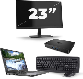 Dell Latitude 7300 - Intel Core i5-8e Generatie - 13 inch - 8GB RAM - 256GB SSD - Windows 11 + 1x 23 inch Monitor