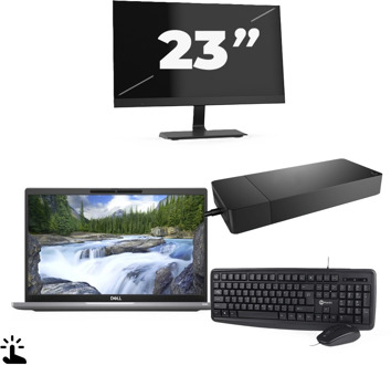 Dell Latitude 7320 - Intel Core i5-11e Generatie - 13 inch - Touch - 16GB RAM - 256GB SSD - Windows 11 Home + 1x 23 inch Monitor