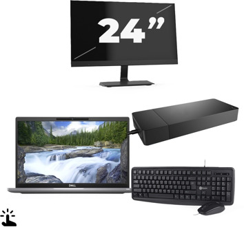 Dell Latitude 7320 - Intel Core i5-11e Generatie - 13 inch - Touch - 16GB RAM - 256GB SSD - Windows 11 Home + 1x 24 inch Monitor