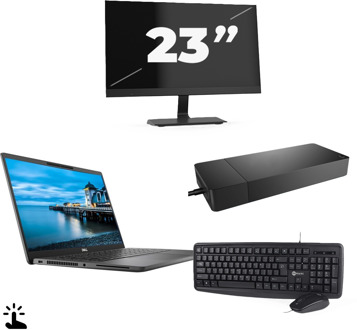 Dell Latitude 7420 - Intel Core i5-11e Generatie - 14 inch - Touch - 16GB RAM - 256GB SSD - Windows 11 Home + 1x 23 inch Monitor