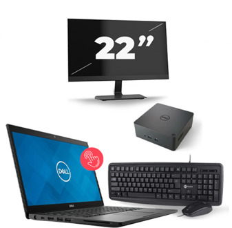 Dell Latitude 7490 - Intel Core i7-8e Generatie - 14 inch - Touch - 16GB RAM - 256GB SSD - Windows 11 + 1x 22 inch Monitor