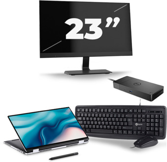 Dell Latitude 9510 - Intel Core i7-10e Generatie - 15 inch - 16GB RAM - 256GB SSD - Windows 11 + 1x 23 inch Monitor