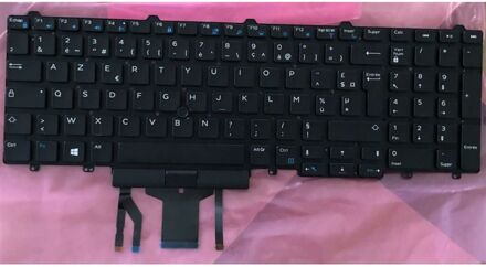 Dell Notebook keyboard for Dell Latitude E5550 E5570 Precision 3510 with pointstick AZERTY