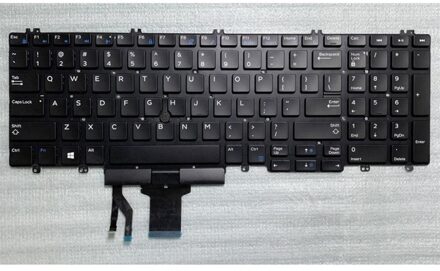Dell Notebook keyboard for Dell Precision 7530 7540 7730 with backlit