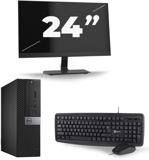Dell Optiplex 3040 SFF - Intel Core i5-6e Generatie - 8GB RAM - 256GB SSD - Windows 11 + 1x 24 inch Monitor