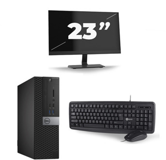 Dell Optiplex 3040 USFF - Intel Core i7-6e Generatie - 16GB RAM - 256GB SSD - Windows 11 + 1x 23 inch Monitor