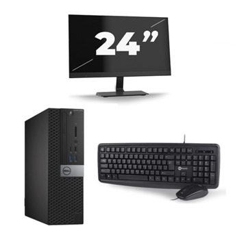 Dell Optiplex 3040 USFF - Intel Core i7-6e Generatie - 8GB RAM - 256GB SSD - Windows 11 + 1x 24 inch Monitor