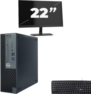 Dell OptiPlex 3070 SFF - Intel Core i5-9e Generatie - 8GB RAM - 256GB SSD - Windows 11 + 1x 22 inch Monitor