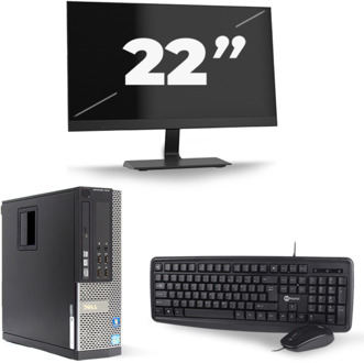 Dell Optiplex 7010 SFF - Intel Core i5-3e Generatie - 8GB RAM - 256GB SSD - Windows 10 + 1x 22 inch Monitor